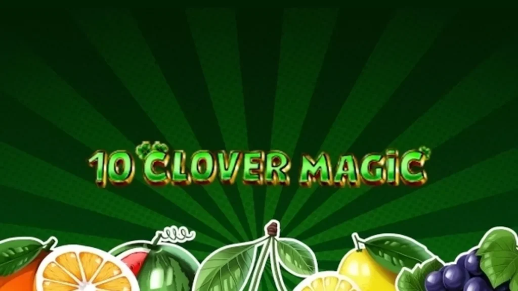 Tampilan layar permainan slot 10 Clover Magic dengan tema Irlandia yang cerah